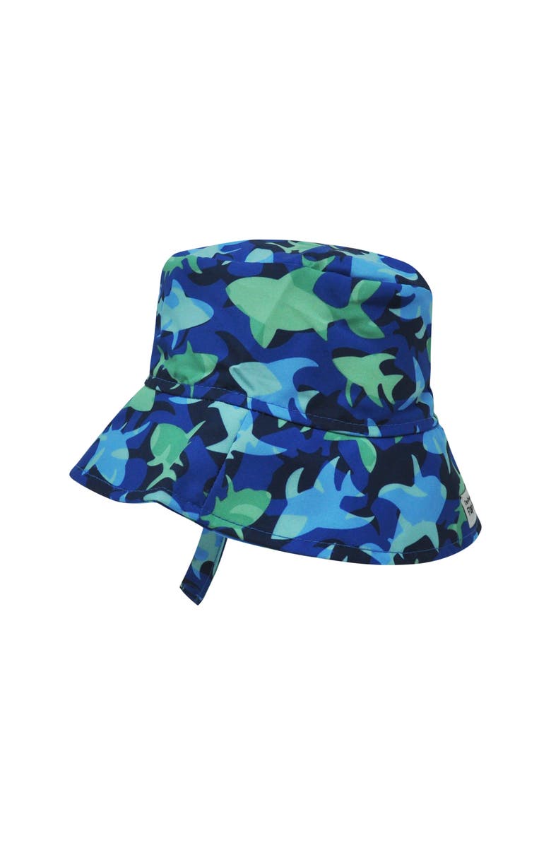 Flap Happy Kids UPF 50+ Lightweight, UV Blocking Bucket Sun Hat, Main, color, Mako Reef