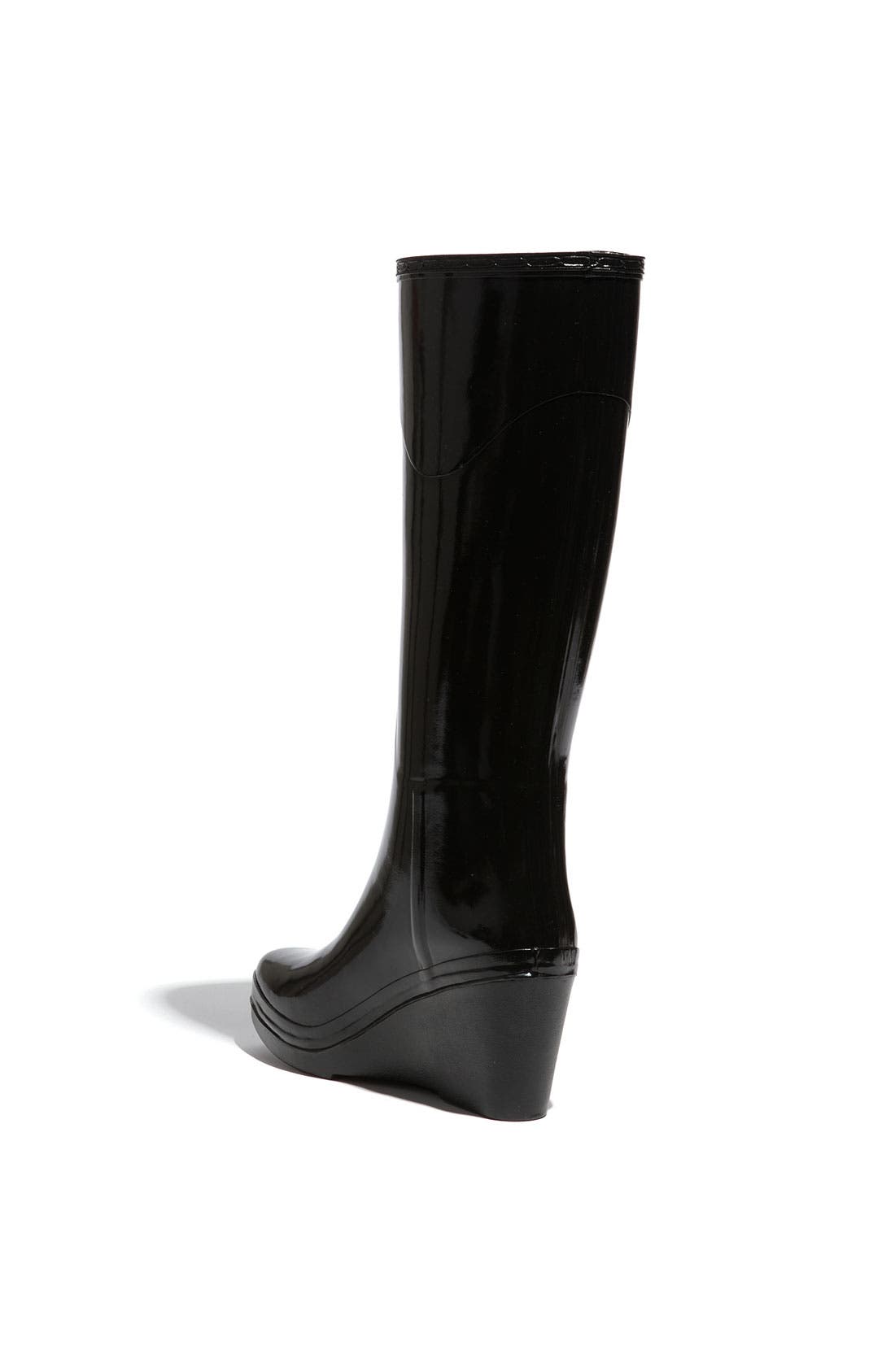 'Champray' Wedge Boot, Alternate, color, BLACK