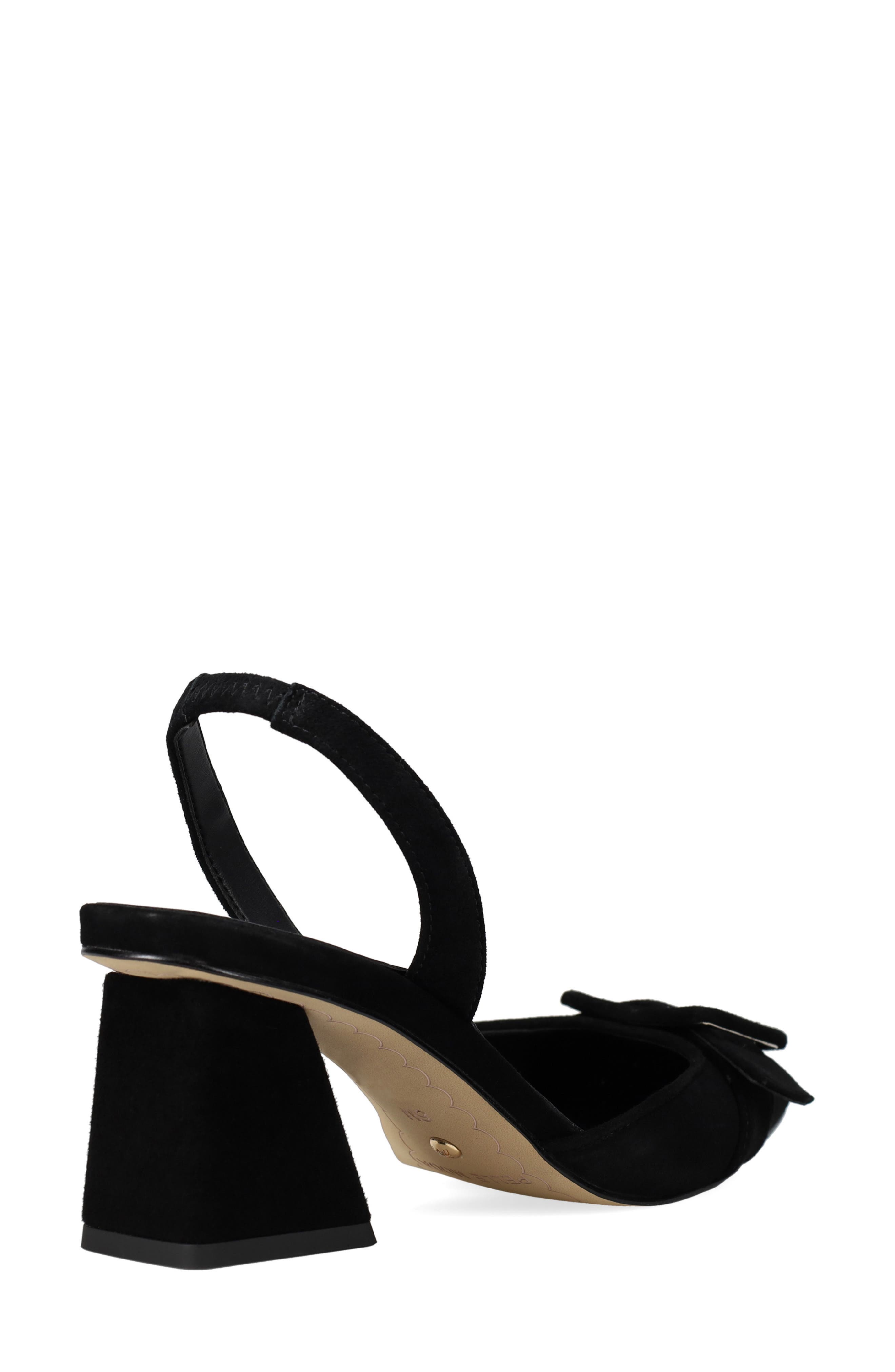 Pelle Moda Imia Slingback Pointed Toe Pump, Alternate, color, Black