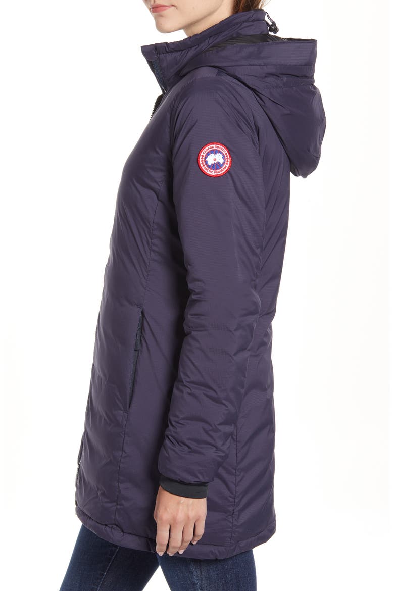 Camp Hooded Down Jacket, Alternate, color, NAVY