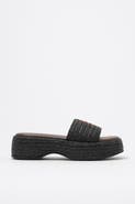 Bimba y Lola Raffia Platform Sandals