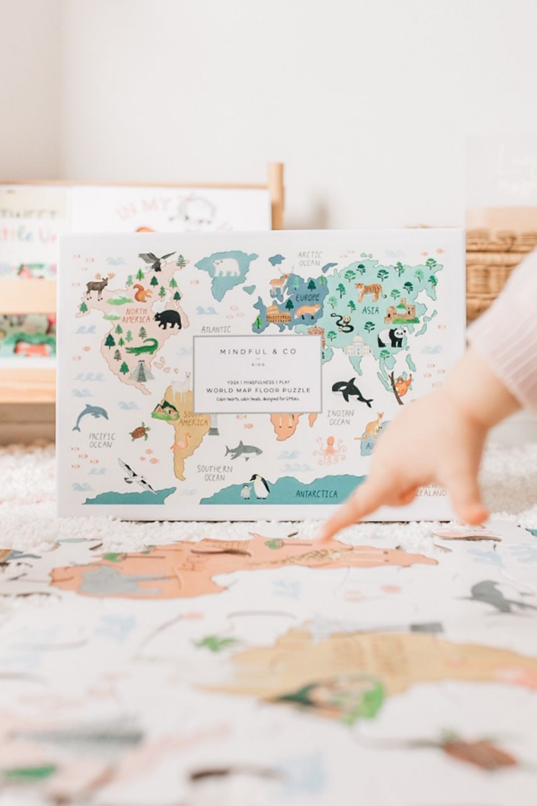 World Map Floor Puzzle - Age 1.5+ Years, Alternate, color, World Map