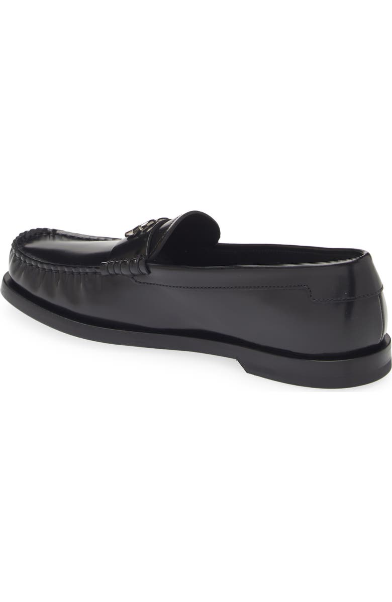 Dolce&Gabbana Logo Moc Toe Loafer, Alternate, color, Nero