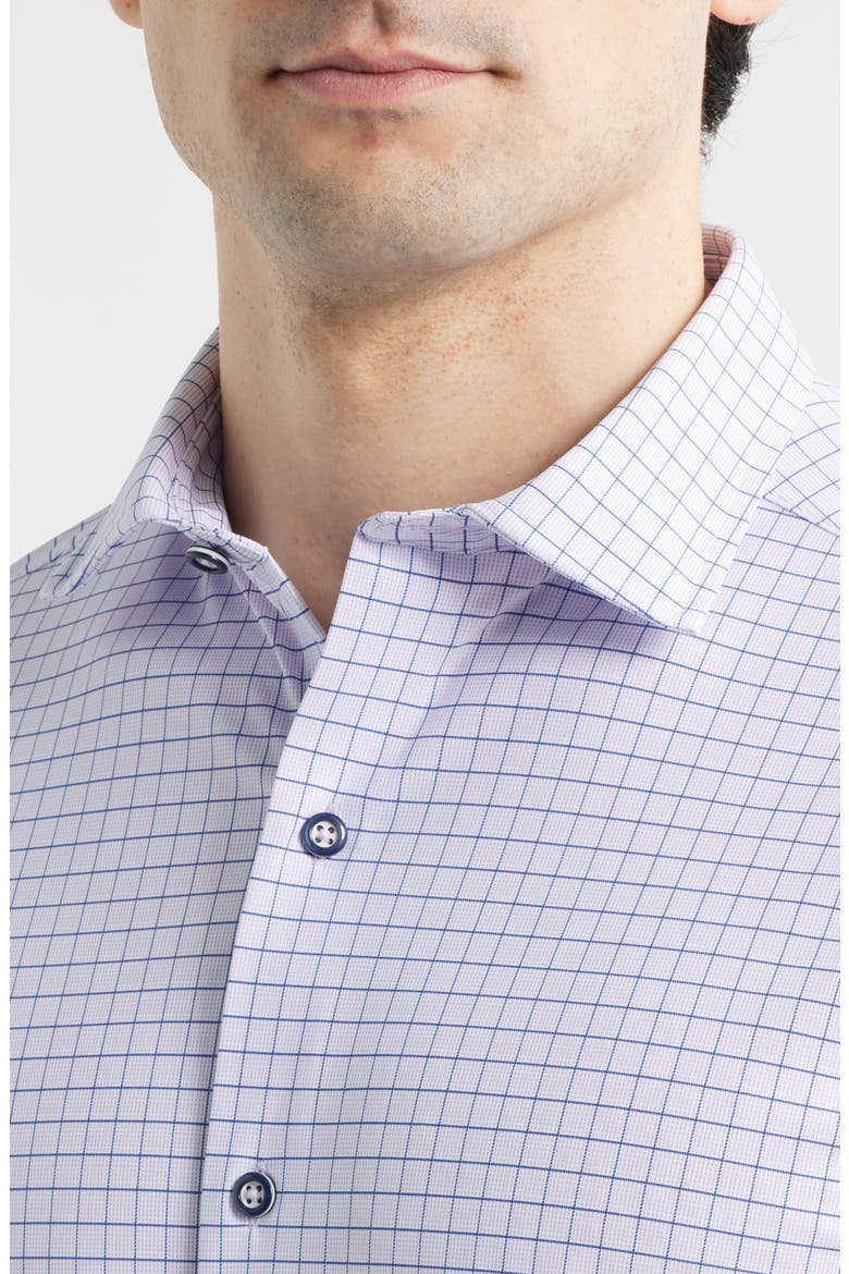 XC Motion Performance Knit Button-Up Shirt, Alternate, color, PURPLE/ NAVY