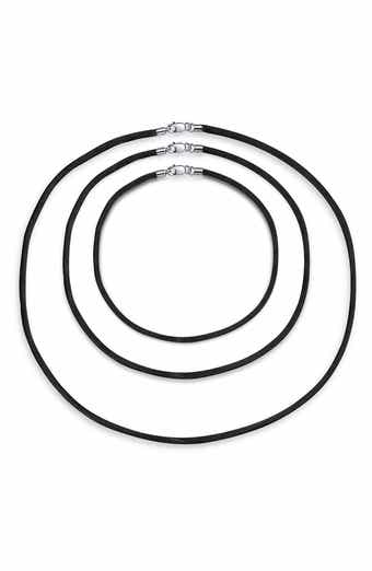 Set of 3 Silk Cord Necklaces
