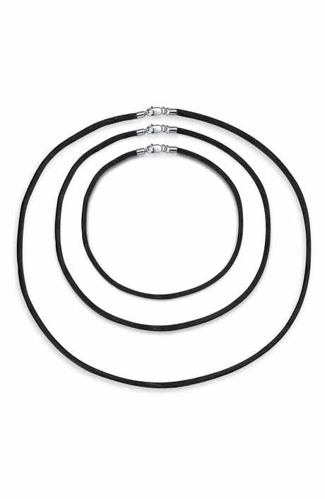 Set of 3 Silk Cord Necklaces