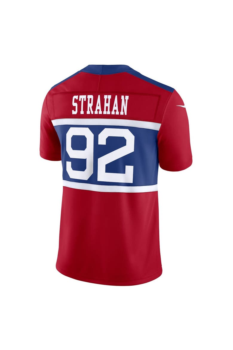 Men's Nike Michael Strahan Century Red New York Giants Alternate Vapor F.U.S.E. Retired Player Limited Jersey, Alternate, color, Red