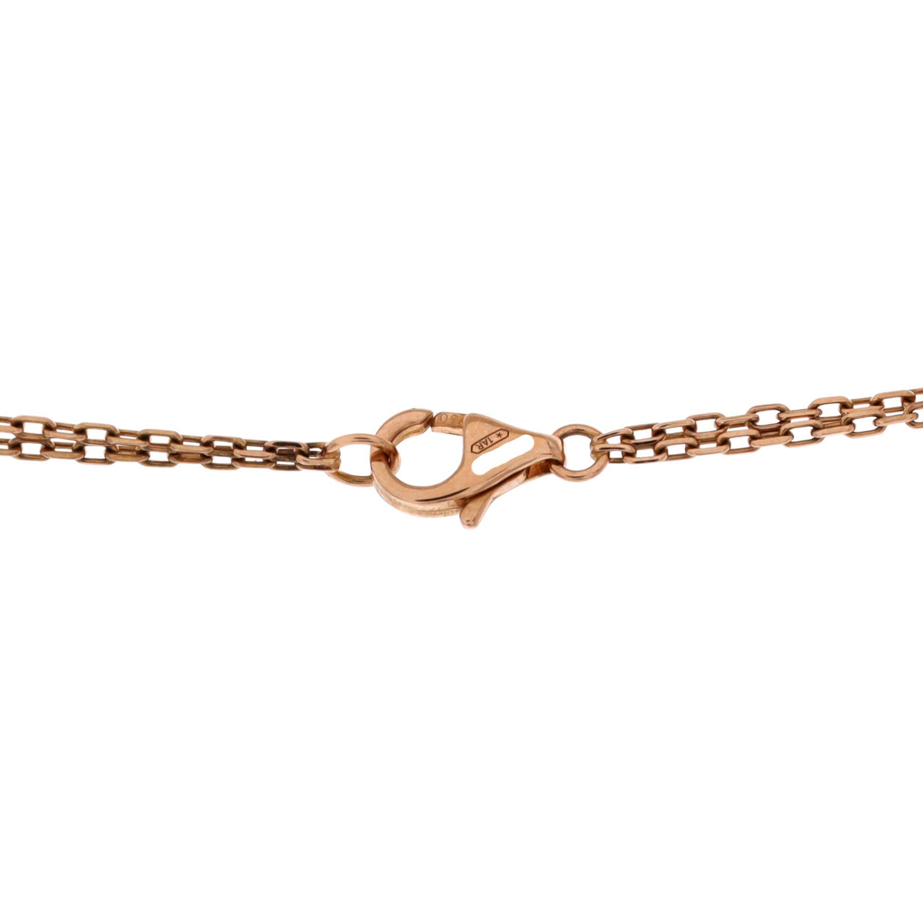 Love 3 Ring Pendant Necklace 18K Rose Gold and Ceramic with Diamonds, Alternate, color, Metallic Gold