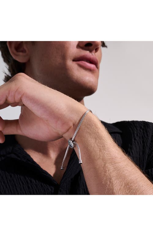 John Hardy Icon Slider Bracelet, Sterling Silver In Silver