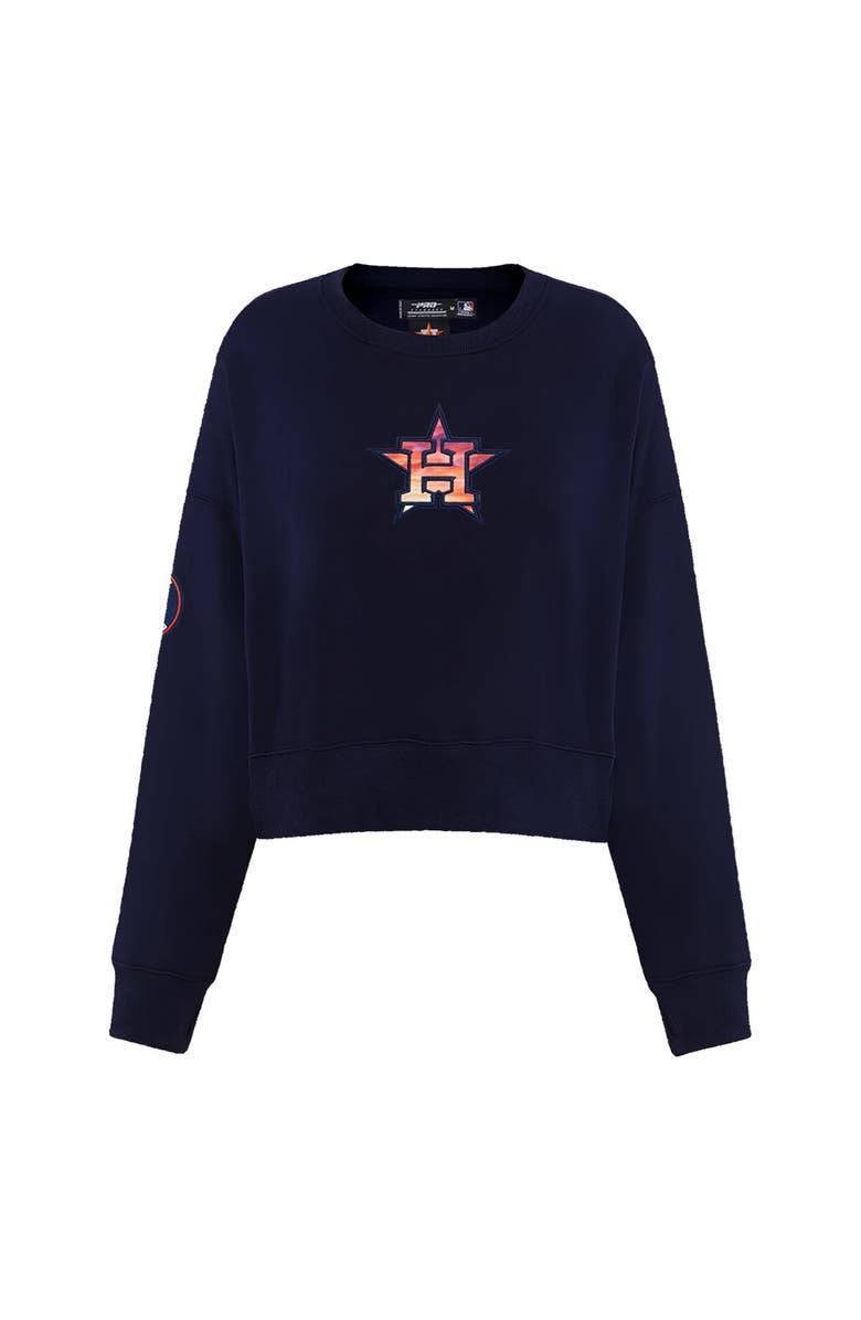 PRO STANDARD Women's Pro Standard Navy Houston Astros Painted Sky Pullover Sweatshirt, Alternate, color, Navy