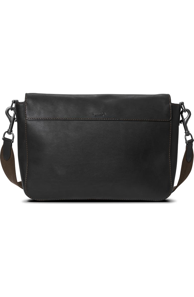 Shinola Canfield Relaxed Leather Messenger Bag, Alternate, color,