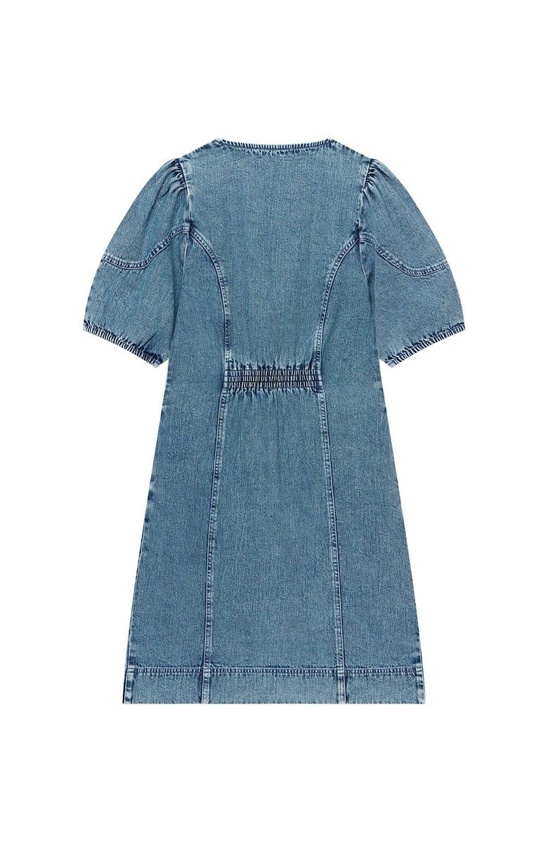 MINT VELVET Embroidered Denim Mini Dress, Alternate, color,