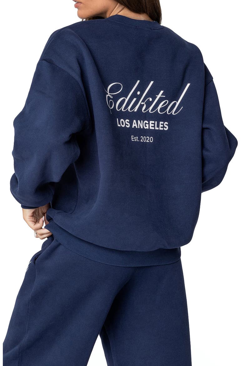 Logo Sweatshirt, Alternate, color, NAVY