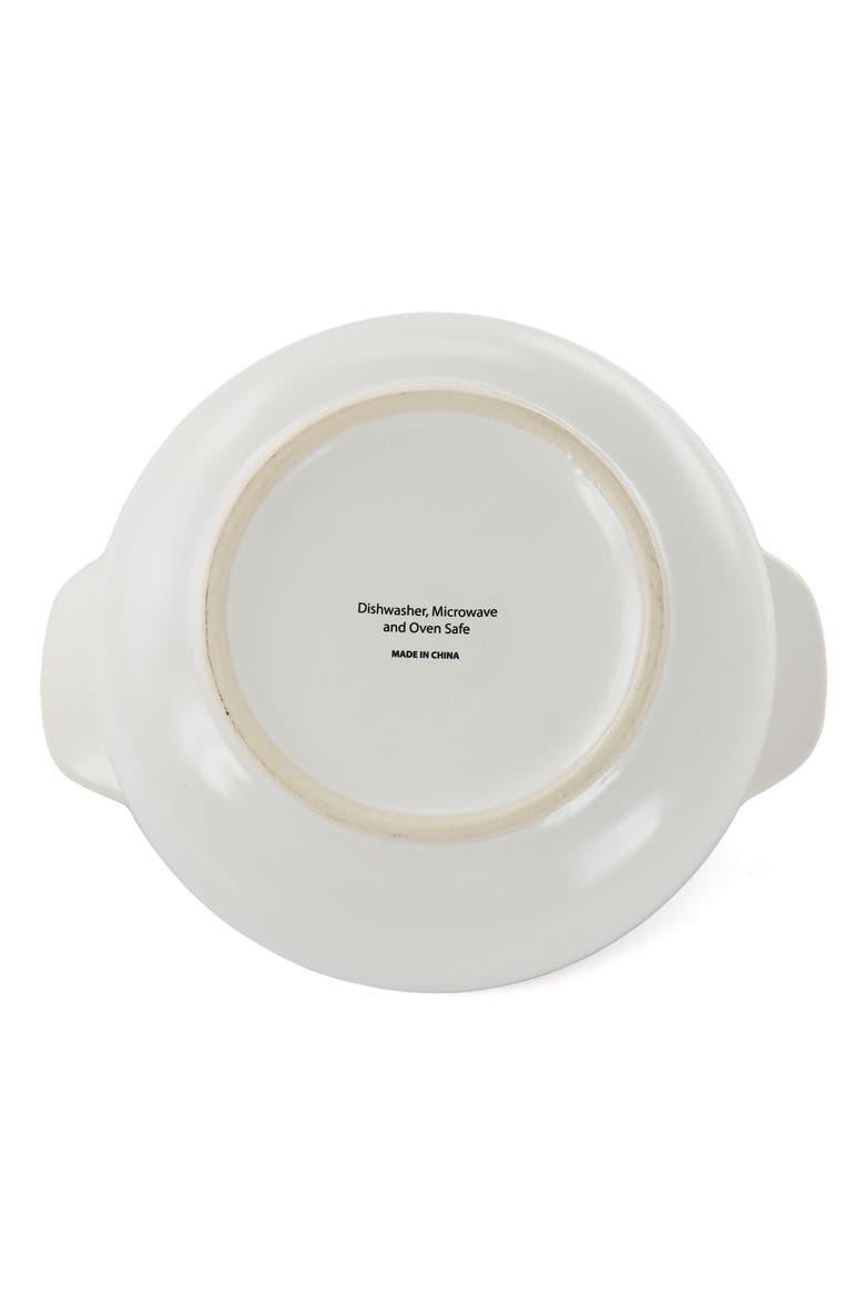 2.3 Quart Round Stoneware Casserole with Lid, Alternate, color, White
