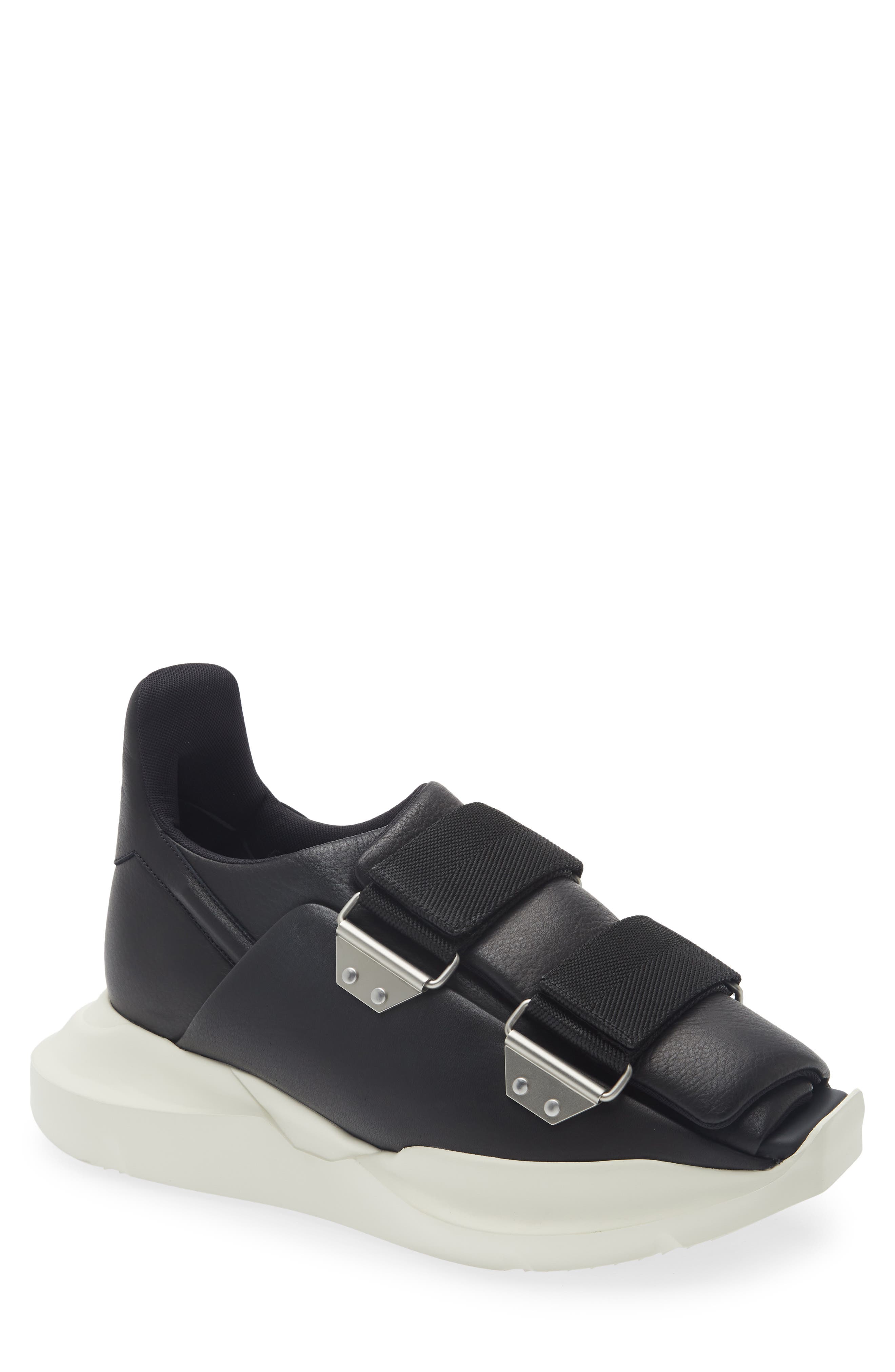 Rick Owens Temple Burritogeth Sneaker, Main, color, Black/ Milk