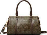 Tory Burch Mini T Monogram Coated Canvas Barrel Bag