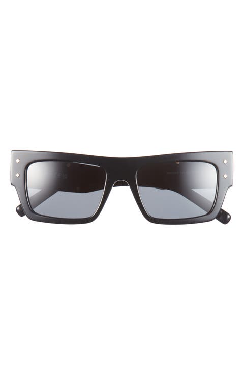 Navigator 53mm Rectangular Sunglasses