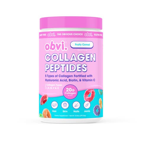 Multi-Collagen Peptide Blend - Nail, Skin & Hair Support  Fruity Cereal