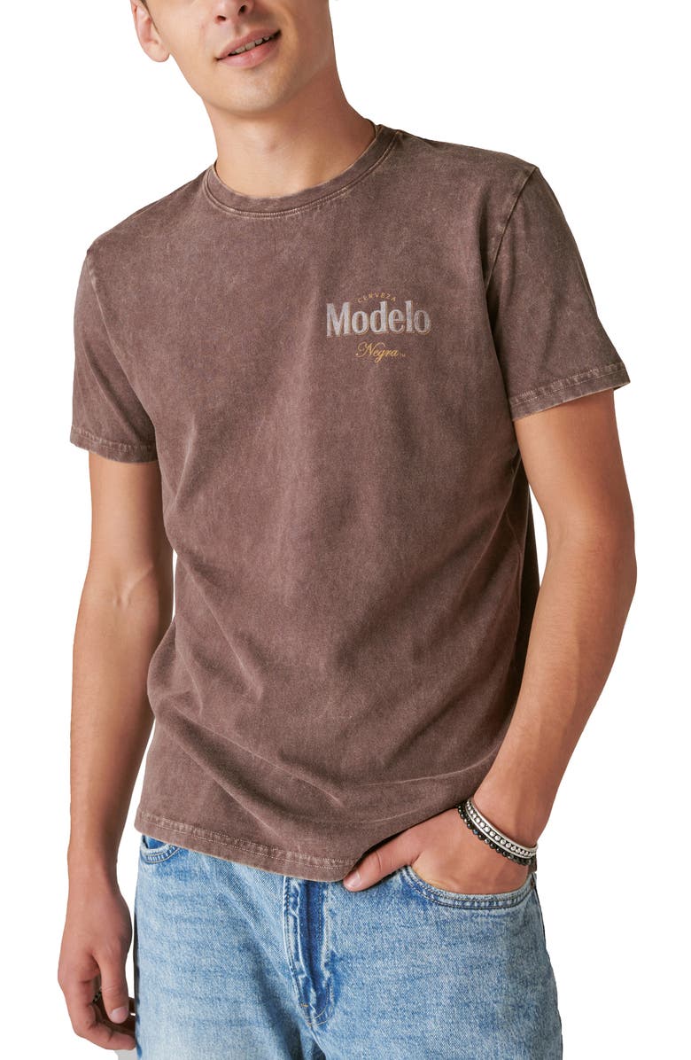 Lucky Brand Negra Modelo Graphic T-Shirt, Main, color, 