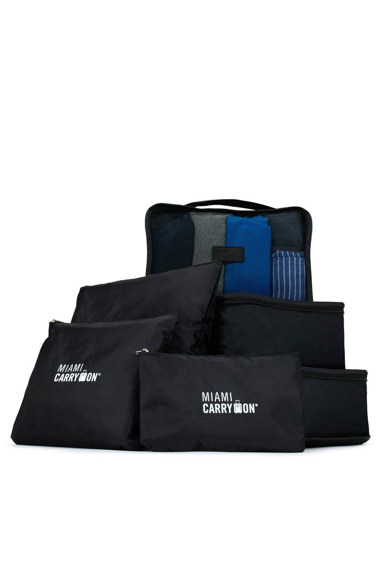 Essential Organizational 8 Piece Travel Kit, Alternate, color, Black