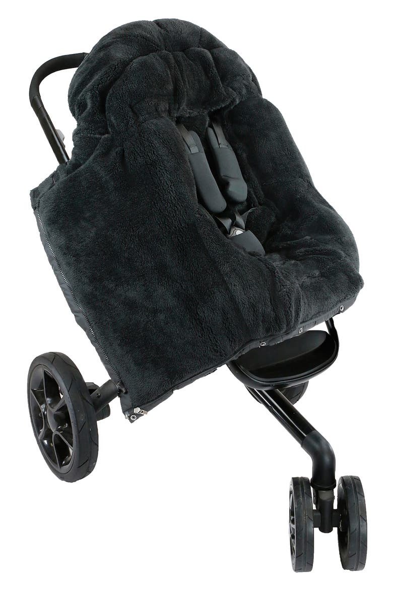 212 evolution® Extendable Stroller & Car Seat Waterproof Footmuff, Alternate, color, BLACK PLUSH