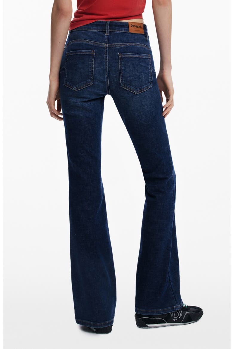 Flare Leg Jeans, Alternate, color, MEDIUM BLUE