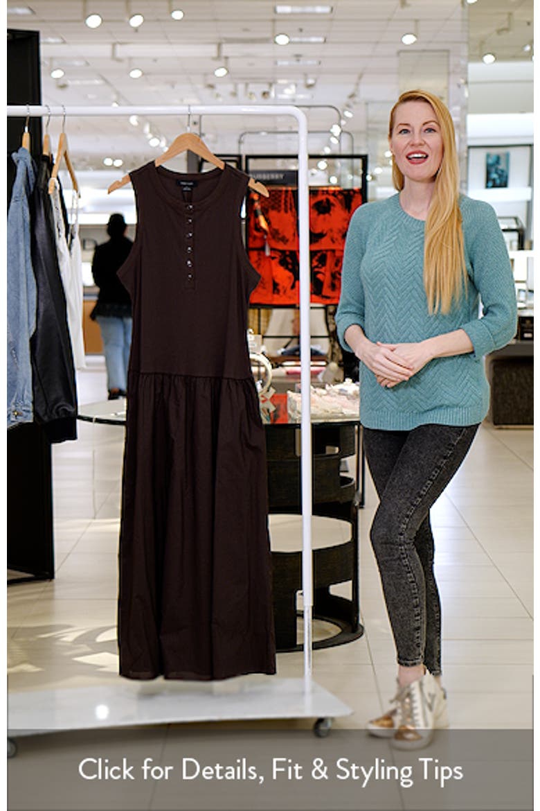 Breakaway Mixed Media Cotton Midi Dress video