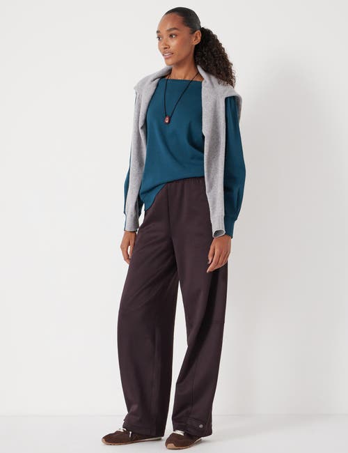 Hush Emily Puff Sleeve Cotton Jersey Top In Blue