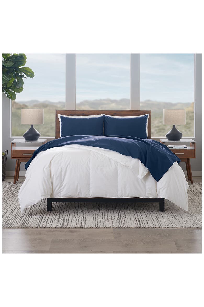 1200 Thread Count Cotton Sateen 4-Piece Sheet Set, Alternate, color, NAVY