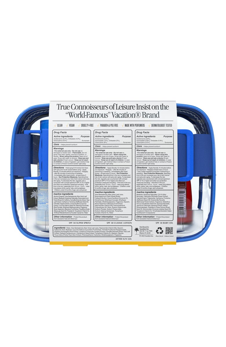 Vacation Sun Belt 4-Piece Sampler Kit, Alternate, color,