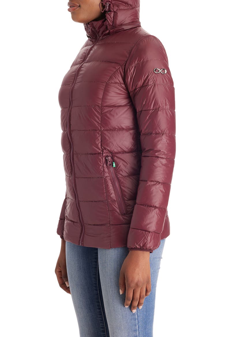 Lola 5-in-1 Down Maternity Jacket, Alternate, color, BURGUNDY