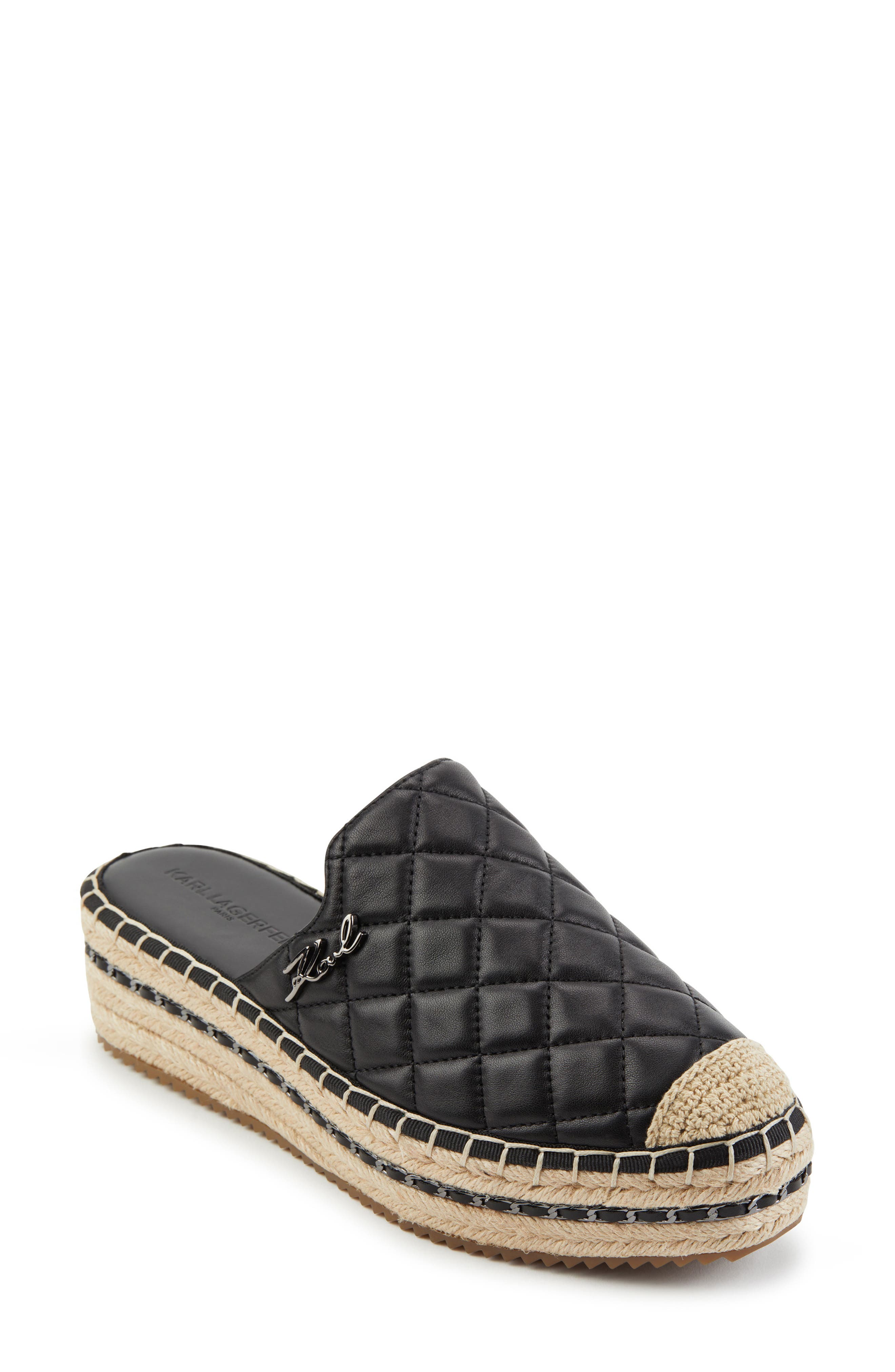KARL LAGERFELD PARIS Devra Platform Mule, Main, color, 