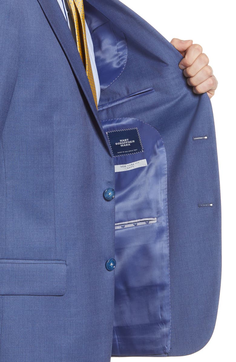 Hart Schaffner Marx New York Fit Soft Stretch Wool 2-Piece Suit, Alternate, color, 