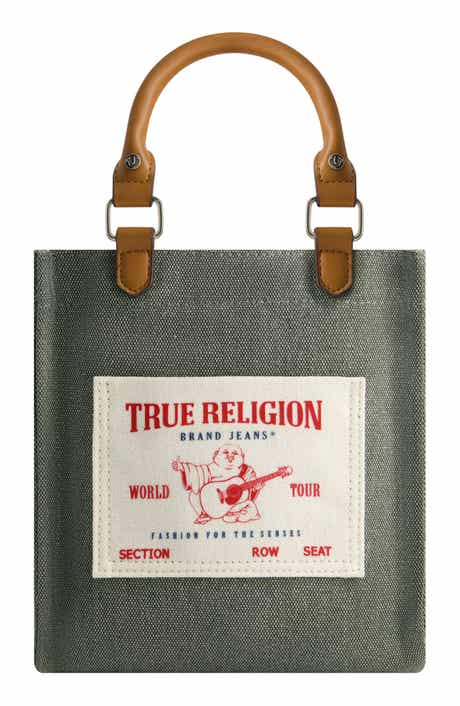 True Religion Mini Denim Tote Bag