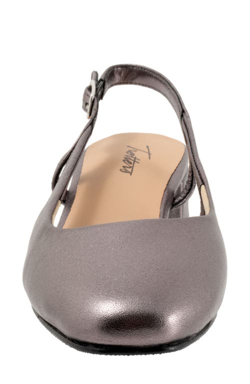 Trotters Dottie Slingback Pump In Pewter