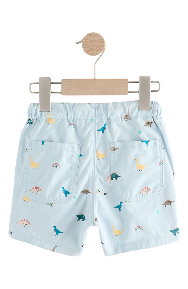 NEXT Kids' Dino Print Cotton Drawstring Shorts, Alternate, color, 