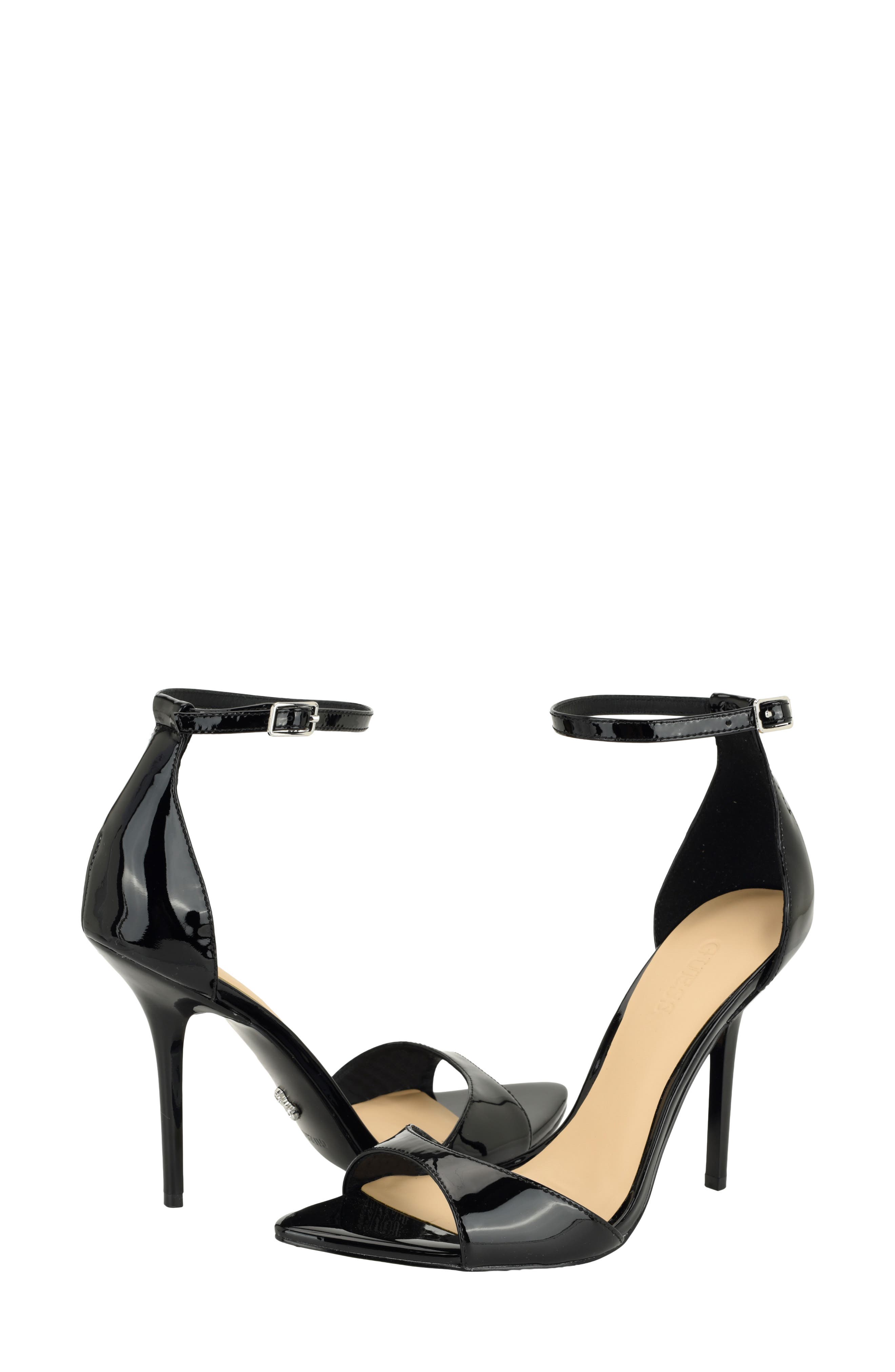Olivey Ankle Strap Sandal, Alternate, color, BLACK