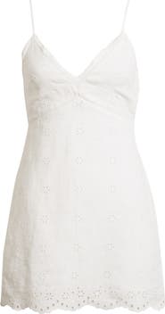 LoveShackFancy Peppy Embroidered Sleeveless Minidress