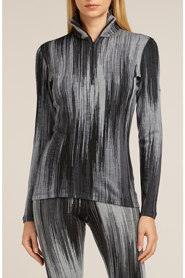 260 Vertex Merin Wool Half Zip Pullover, Main, color, BLACK/SNOW/OBSIDIAN/ALLOY