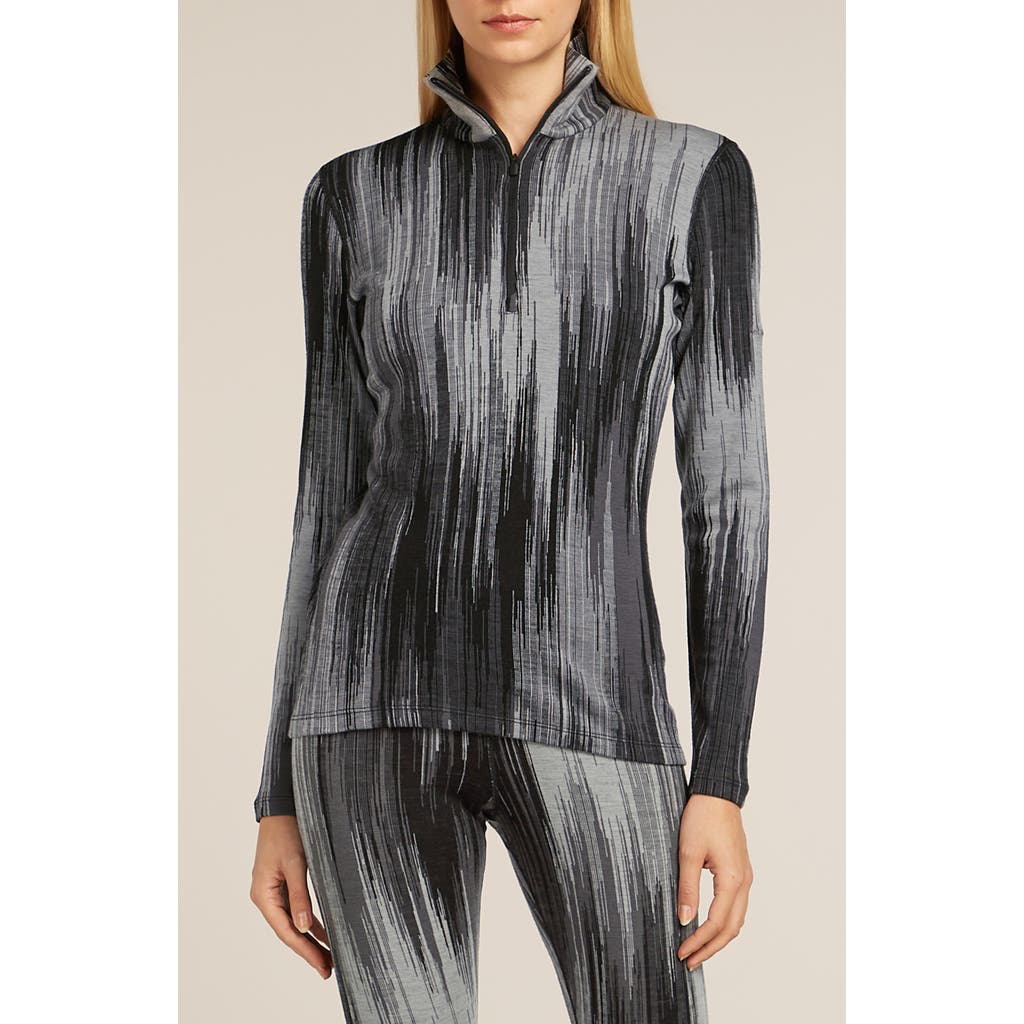 Icebreaker 260 Vertex Merin Wool Half Zip Pullover In Gray