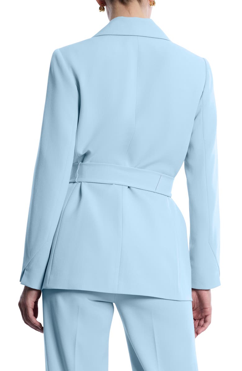BCBGMAXAZRIA Belted Tailored Jacket, Alternate, color, Seafoam