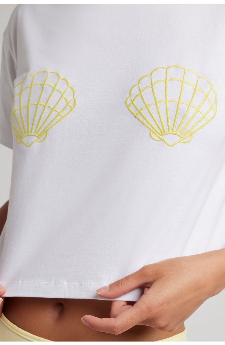 Negative Underwear Uniform Baby Tee, Alternate, color, White: Mermaid Edition