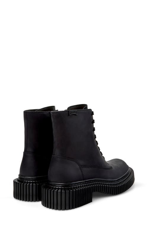 Camper Pix Berlin Combat Boot In Black