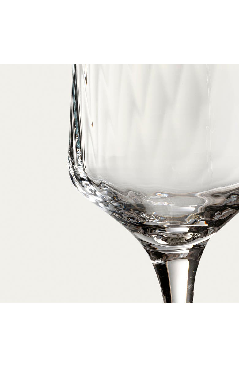 Zsa Zsa Zsu Poznan Optical Glass Flute Champagne Glass 6 Oz. Transparent Set Of 6, Alternate, color, Clear