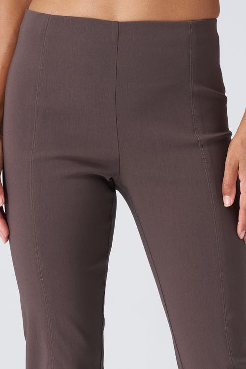 Franne Golde All Season Slim Stretch Ankle Pant With Back Slit
