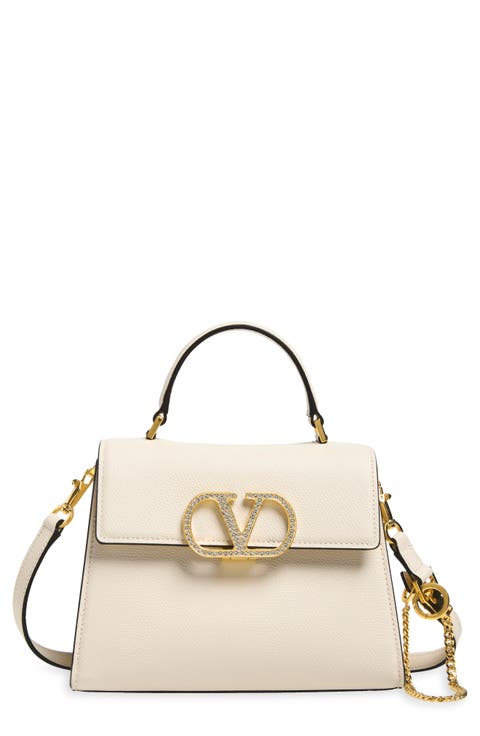 Small Vsling Leather Top Handle Bag