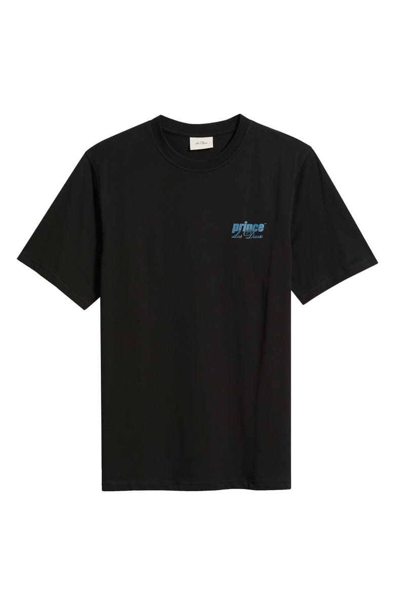 Les Deux x Prince Organic Cotton Graphic T-Shirt, Main, color, Black