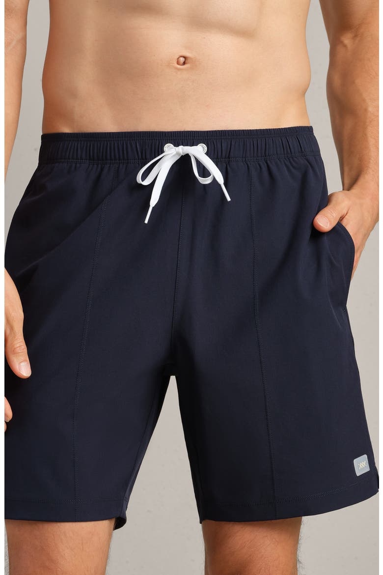 R&R 7.5-Inch Swim Trunks, Main, color, TRUE NAVY