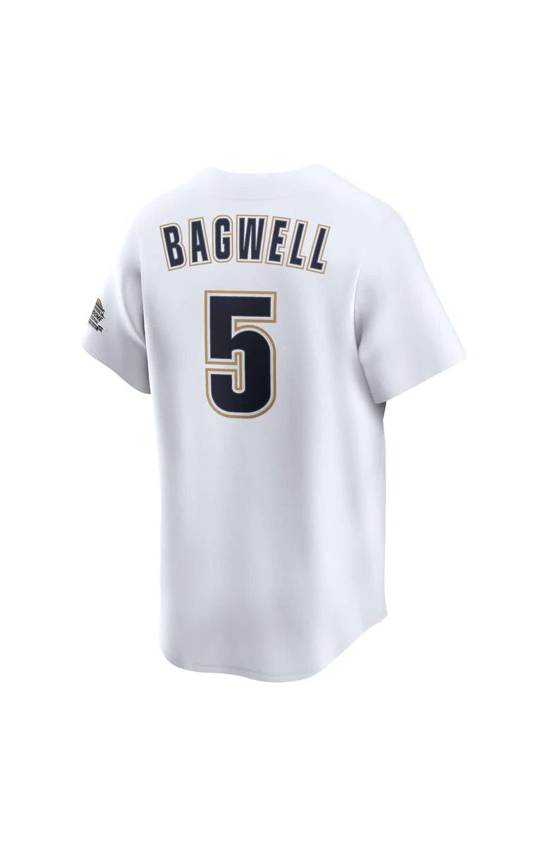 Nike Men's Nike Jeff Bagwell White Houston Astros Throwback Cooperstown Collection Limited Jersey, Alternate, color, White