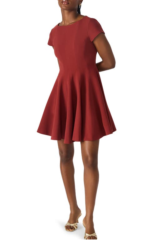 Steve Madden Nili Fit & Flare Minidress In Brown